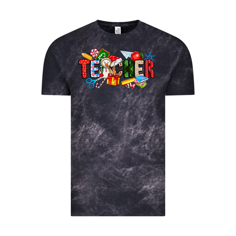 Christmas Teacher Vintage Tee by CowhideDigitalArt | Teevron