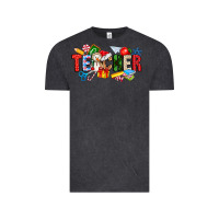 Vintage Black Christmas teacher Vintage Tee - CowhideDigitalArt