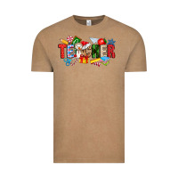 Vintage Coffee Christmas teacher Vintage Tee - CowhideDigitalArt