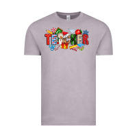 Vintage Zinc Christmas teacher Vintage Tee - CowhideDigitalArt