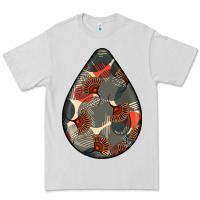 Dove Grey african fabric pattern teardrop earrings Premium Tee - BundleAndBundleShop