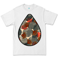 White african fabric pattern teardrop earrings Premium Tee - BundleAndBundleShop
