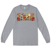 Heather Grey Christmas coffee cups Long Sleeve Tee - Artiststas