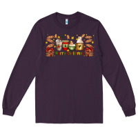 Plum Christmas coffee cups Long Sleeve Tee - Artiststas