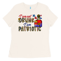 Bone i'm drunk i'm patrıtoc Ladies Tee - CowhideDigitalArt