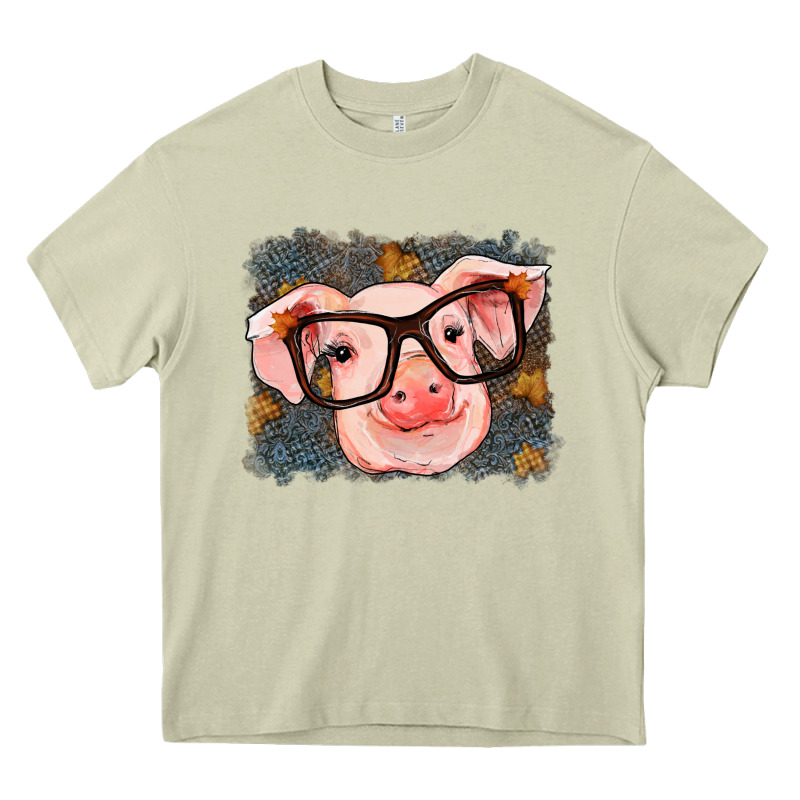 Fall Autumn Pig Heavy Core Tee by RanaPortraitStore | Teevron