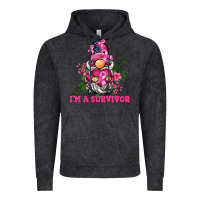 Vintage Black i'm a survivor gnome Vintage Hoodie - BarkalooDesign