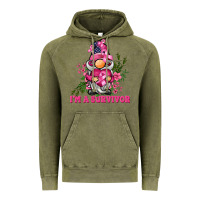 Vintage Olive i'm a survivor gnome Vintage Hoodie - BarkalooDesign