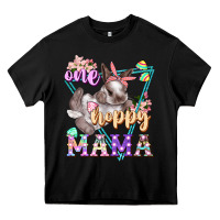Black one hoppy mama Heavy Core Tee - FaDigitalArtStudio