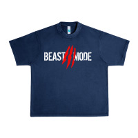 Navy beast mode Urban Heavy Tee - artisFamous