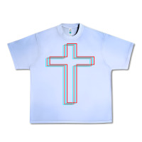 Grape Ice A Neon Christian Cross Urban Heavy Tee - artisFamous