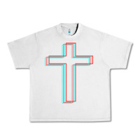 Lunar Rock A Neon Christian Cross Urban Heavy Tee - artisFamous