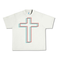 Pistachio A Neon Christian Cross Urban Heavy Tee - artisFamous