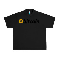 Black vintage look bitcoin Urban Heavy Tee - artisFamous