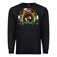Black Football Rainbow Premium Sweatshirt - RanaPortraitStore
