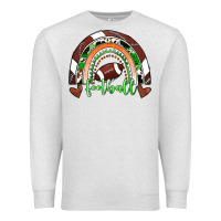 Oatmeal Heather Football Rainbow Premium Sweatshirt - RanaPortraitStore