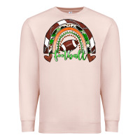 Pale Pink Football Rainbow Premium Sweatshirt - RanaPortraitStore
