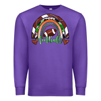 Purple Football Rainbow Premium Sweatshirt - RanaPortraitStore