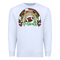 White Football Rainbow Premium Sweatshirt - RanaPortraitStore