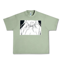 Oil Green anime eyes Urban Heavy Tee - artisFamous