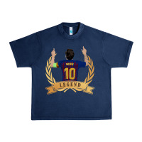 Navy Messi The Legend Urban Heavy Tee - artisFamous