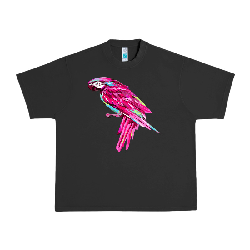 Pink Parrot T-shirts Urban Heavy Tee by artisFamous | Teevron