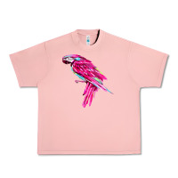 Salmon pink parrot T-shirts Urban Heavy Tee - artisFamous