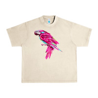 Sandshell pink parrot T-shirts Urban Heavy Tee - artisFamous