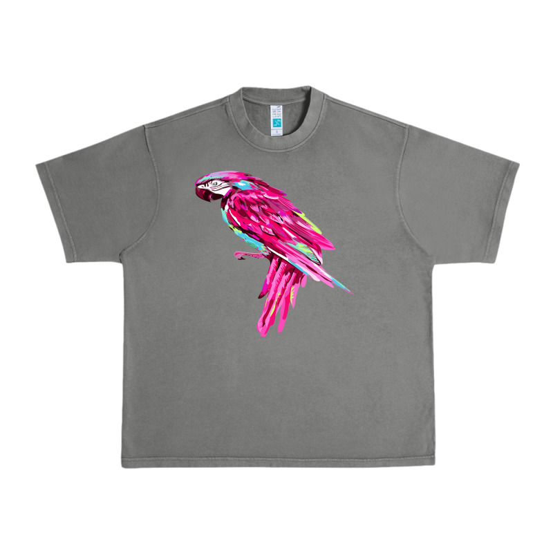 Pink Parrot T-shirts Urban Heavy Tee by artisFamous | Teevron