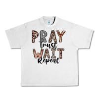 Lunar Rock Pray Trust Wait Repeat Urban Heavy Tee - CowhideDigitalArt