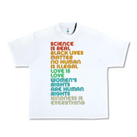 White vintage, retro science is real, black lives matter Urban Heavy Tee - artisFamous
