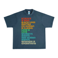 Midnight Navy vintage, retro science is real, black lives matter Urban Heavy Tee - artisFamous