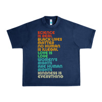 Navy vintage, retro science is real, black lives matter Urban Heavy Tee - artisFamous