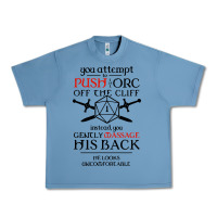 Pebble Blue tabletop rpg d20 orc massage critical failure Urban Heavy Tee - artisFamous