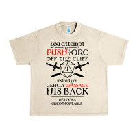 Sandshell tabletop rpg d20 orc massage critical failure Urban Heavy Tee - artisFamous