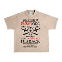 French Oak tabletop rpg d20 orc massage critical failure Urban Heavy Tee - artisFamous