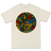 Bone african fabric pattern round earrings 3 Premium Tee - BundleAndBundleShop