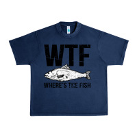 Navy wtf where's the fish Urban Heavy Tee - artisFamous
