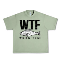Oil Green wtf where's the fish Urban Heavy Tee - artisFamous