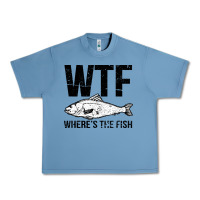 Pebble Blue wtf where's the fish Urban Heavy Tee - artisFamous