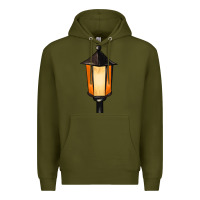 Army Green street lamp Premium Hoodie - BarkalooDesign