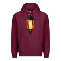 Burgundy street lamp Premium Hoodie - BarkalooDesign