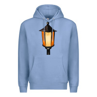 Colony Blue street lamp Premium Hoodie - BarkalooDesign