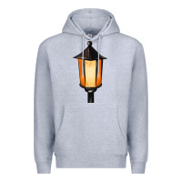 Heather Grey street lamp Premium Hoodie - BarkalooDesign