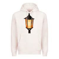 Pale Pink street lamp Premium Hoodie - BarkalooDesign