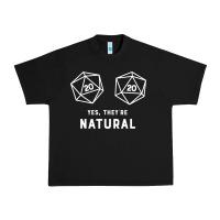 Black yes they're natural 20 dice funny rpg gamer Urban Heavy Tee - artisFamous