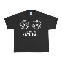 Pigment Black yes they're natural 20 dice funny rpg gamer Urban Heavy Tee - artisFamous