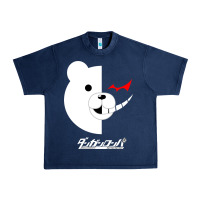 Navy dangan ronpa  monokuma Urban Heavy Tee - artisFamous
