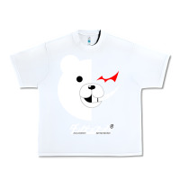 White dangan ronpa  monokuma Urban Heavy Tee - artisFamous