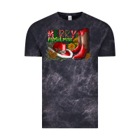 Cloud Black cowboy merry christmas Vintage Tee - CowhideDigitalArt